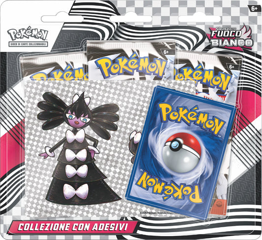 Pokèmon Collezione con Adesivi Fuoco Bianco